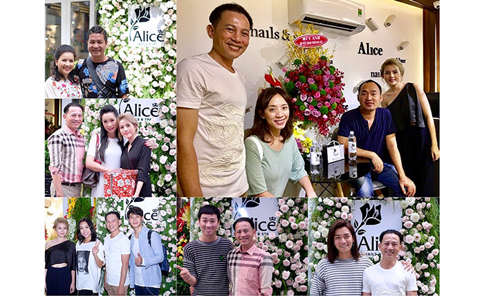 Dàn sao Việt cùng đến chúc mừng diễn viên Hữu Tiến và con gái khai trương ALICE Nails & Spa