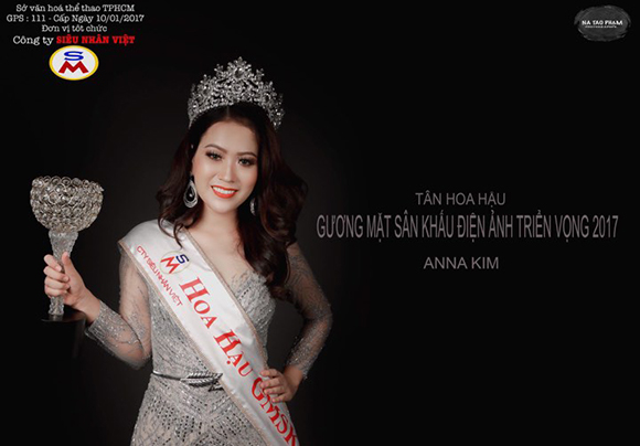 Người đẹp đến từ An Giang đăng quang Hoa hậu điện ảnh 2017