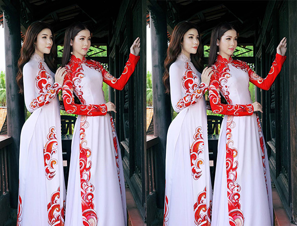 Hoa hậu Kim Ngọc mặc áo dài nền nã, bất ngờ 'tái ngộ' Á hậu Ngọc Huyền